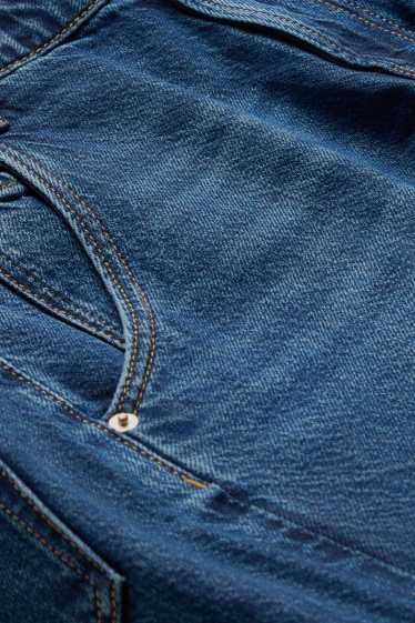 Damen - Jeans-Bermudas - High Waist - dunkeljeansblau