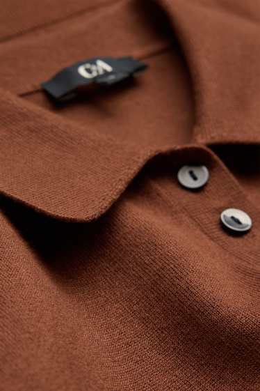 Damen - Strick-Top - dunkelbraun