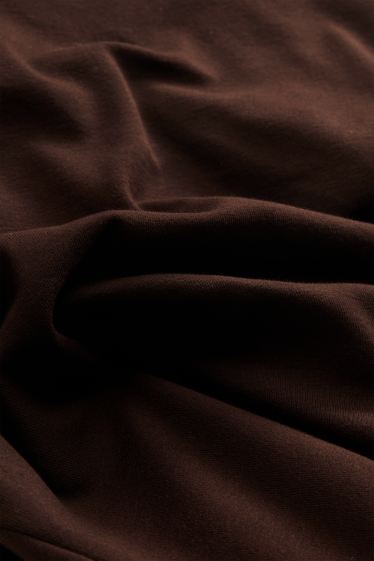 Femmes - Haut à manches longues - slim fit - marron