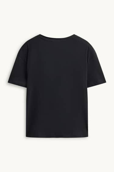 Dames - T-shirt - regular fit - Peanuts - zwart