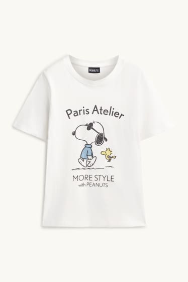 Dames - T-shirt - regular fit - Peanuts - wit