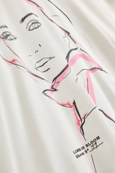 Women - T-shirt - regular fit - white