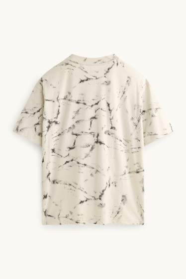 Children Boys - Skate - short sleeve T-shirt - patterned - creme