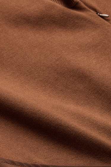 Donna - Vestito fit & flare - misto viscosa - marrone