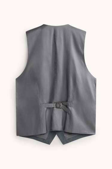 Men - Mix &match suit waistcoat - regular fit - blue / gray