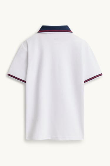 Kinder Buben - Poloshirt - weiß