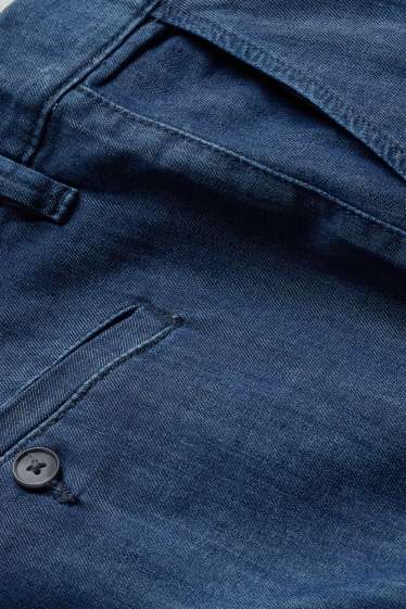 Hommes - Jean chino - tapered fit - jean bleu foncé