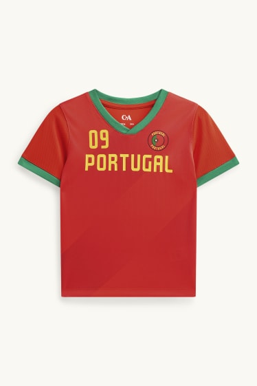 Kinder Jungen - Portugal - Kurzarmshirt - rot