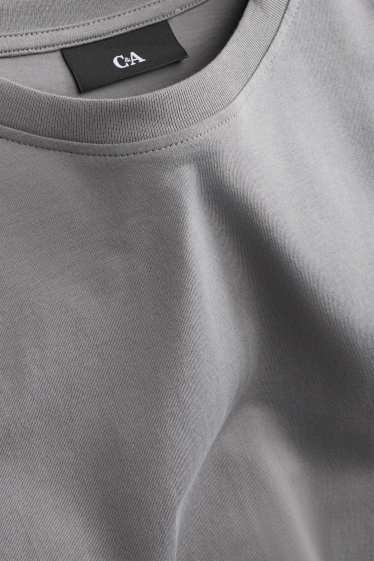 Men - T-shirt - regular fit - gray