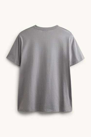 Men - T-shirt - regular fit - gray