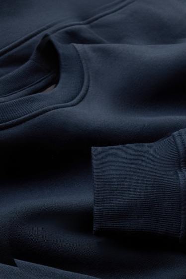 Bărbați - Bluză de molton - albastru închis