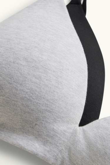Women - Multipack of 2 - non-wired bra - padded - gray / black
