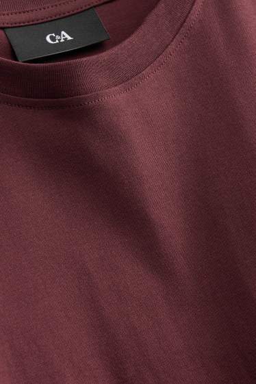 Pánské - Tričko - regular fit - bordeaux