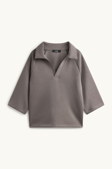 Dames - Sweatshirt - bruin