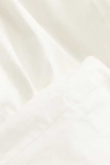 Femmes - Wide leg jean - high waist - blanc