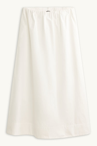 Femmes - Wide leg jean - high waist - blanc