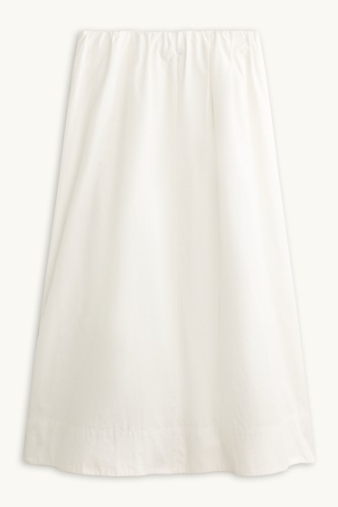 Femmes - Wide leg jean - high waist - blanc