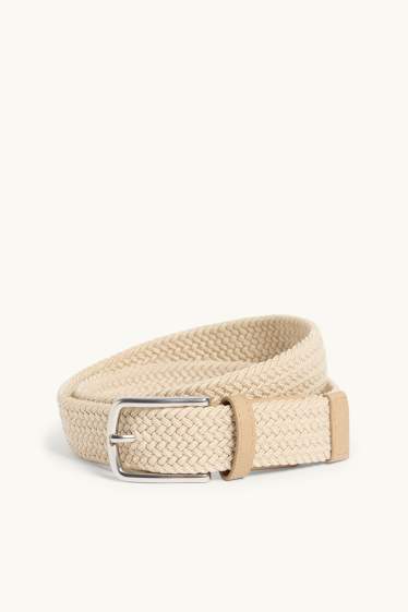 Herren - Gürtel - beige