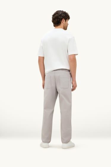 Hommes - Chino - slim fit - gris clair