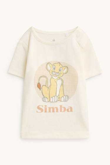 Miminka - chlapci - Lví král - outfit pro miminka - 3dílný - bílá/růžová