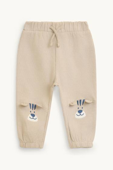 Baby: jongens - Tijger - baby-outfit - 3-delig - beige