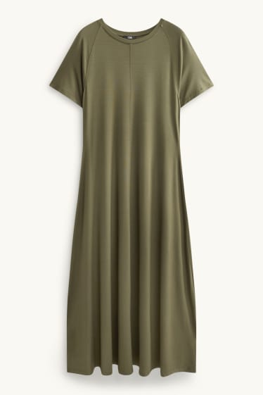 Femmes - Robe évasée - kaki