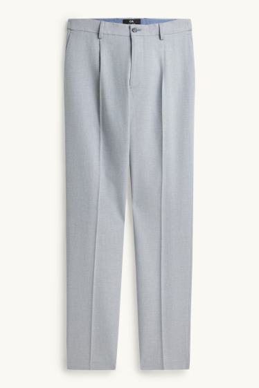 Hommes - Pantalon de costume - regular fit - bleu clair