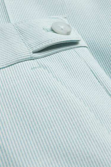 Men - Mix & match suit trousers - regular fit - striped - light green