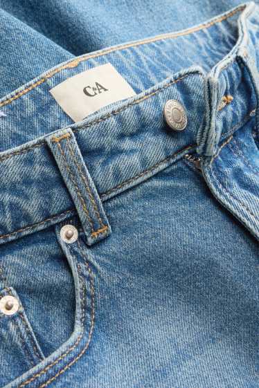 Dames - Barrel jeans - high waist - jeansblauw