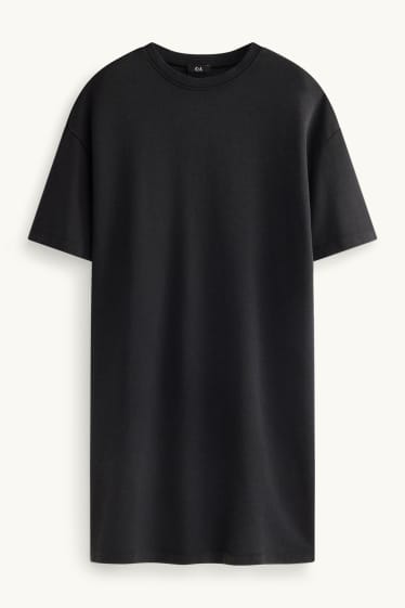 Femei - Rochie-tricou - negru