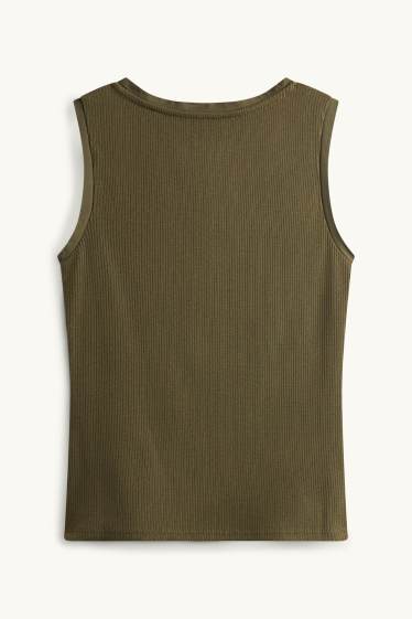 Dames - Topje - donkergroen