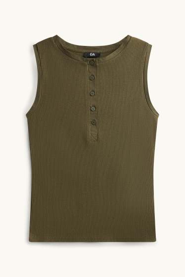 Dames - Topje - donkergroen