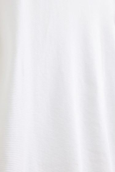 Men - T-shirt - relaxed fit - ribbed - white