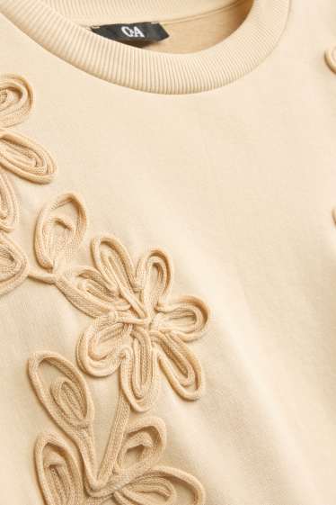 Dames - Sweatshirt - apricot