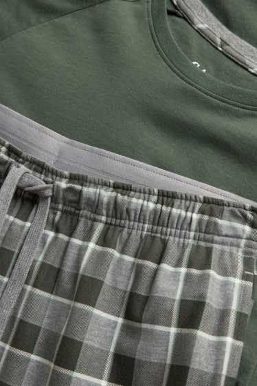 Herren - Shorty-Pyjama - grün