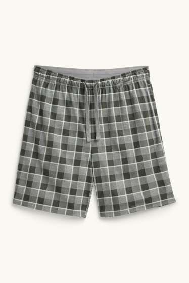 Herren - Shorty-Pyjama - grün