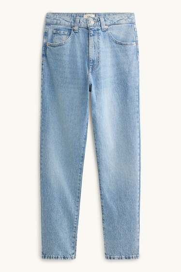 Femmes - Mom jean - high waist - LYCRA® - jean bleu clair