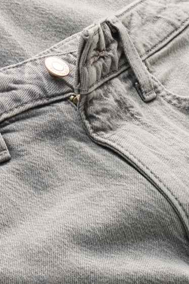 Women - Mom jeans - high waist - LYCRA® - denim-gray