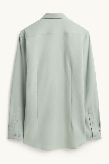 Herren - Businesshemd - Slim Fit - Kent - bügelleicht - strukturiert - hellgrün