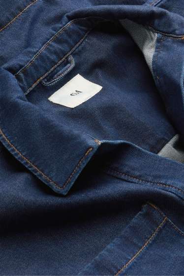 Dámské - Džínová halenka - džíny - tmavomodré