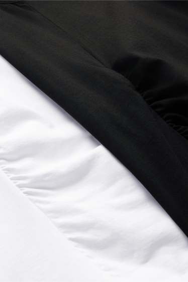 Femmes - Lot de 2 - débardeurs de grossesse - blanc / noir