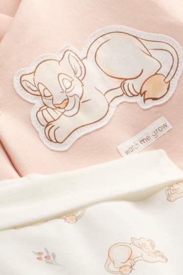 Bébés filles - Le Roi Lion - pyjama bébé - 2 pièces - blanc / rose