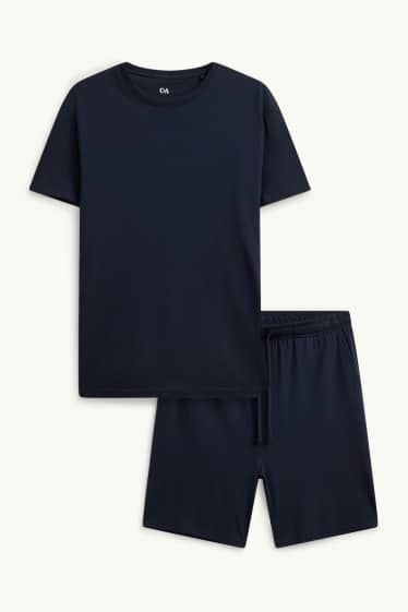 Men - Short pyjamas - dark blue