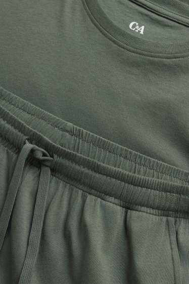 Hommes - Pyjashort - vert