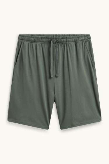 Hommes - Pyjashort - vert