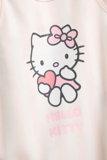 Baby Mädchen - Hello Kitty - Baby-Body - gestreift - weiss / rosa