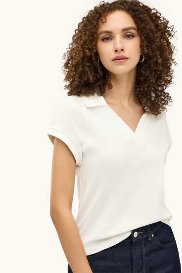 Dames - Poloshirt - wit