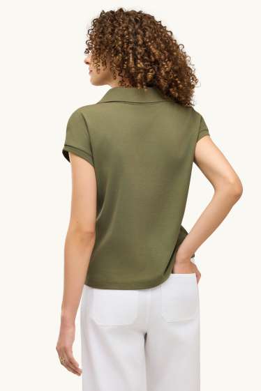 Dames - Poloshirt - kaki