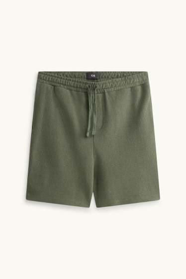 Uomo - Shorts - verde scuro