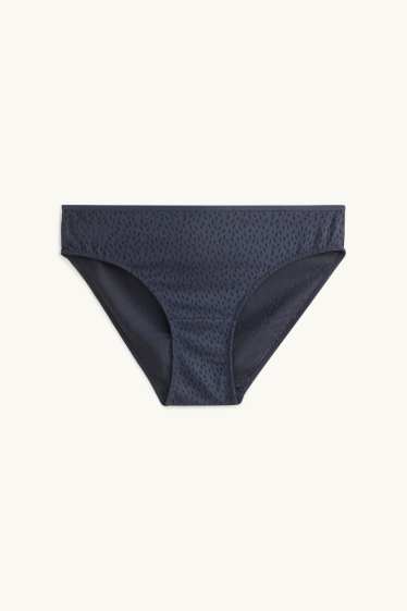 Dames - Slip - met structuur - donkerblauw